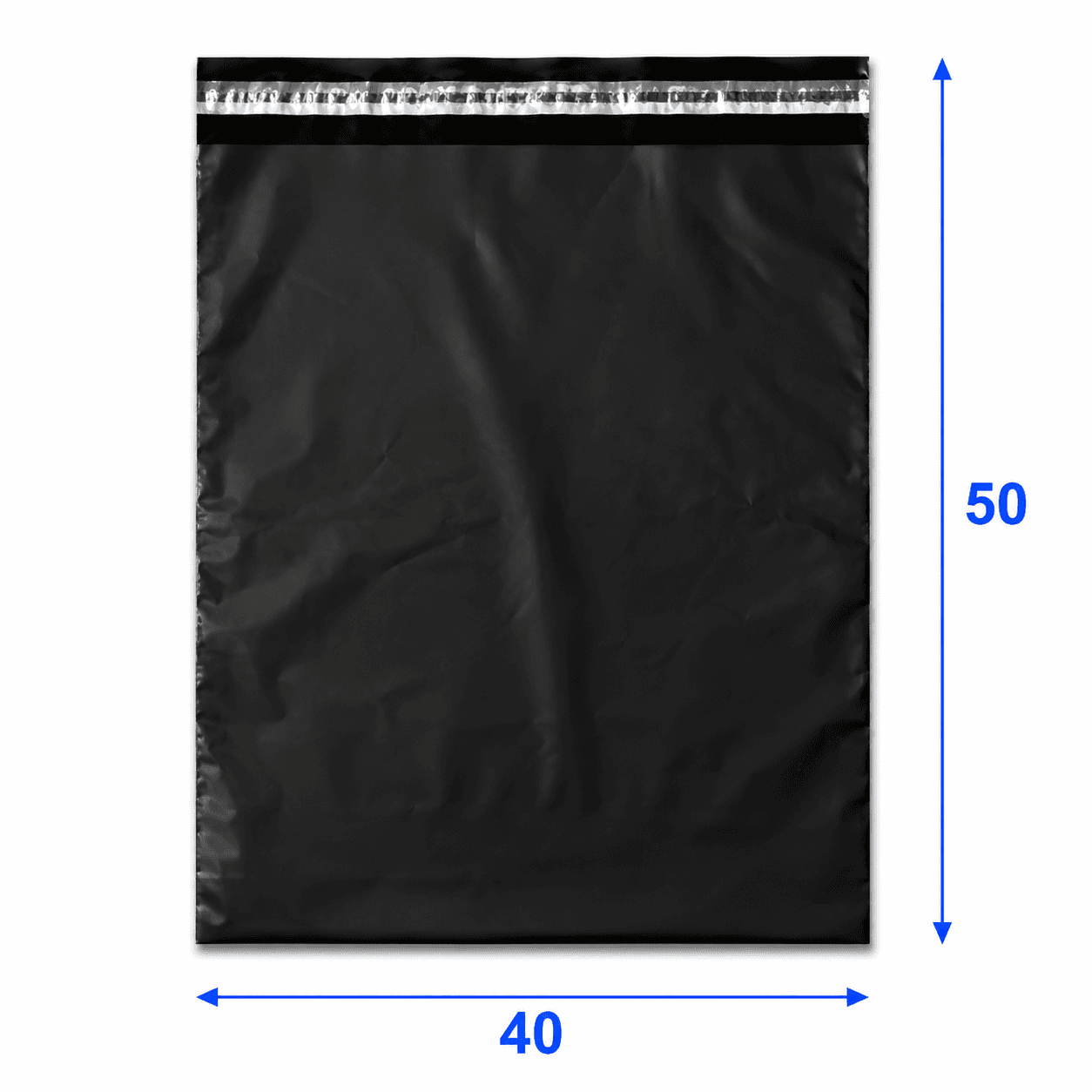 Pochette d'expedition plastique noire 40x50 cm