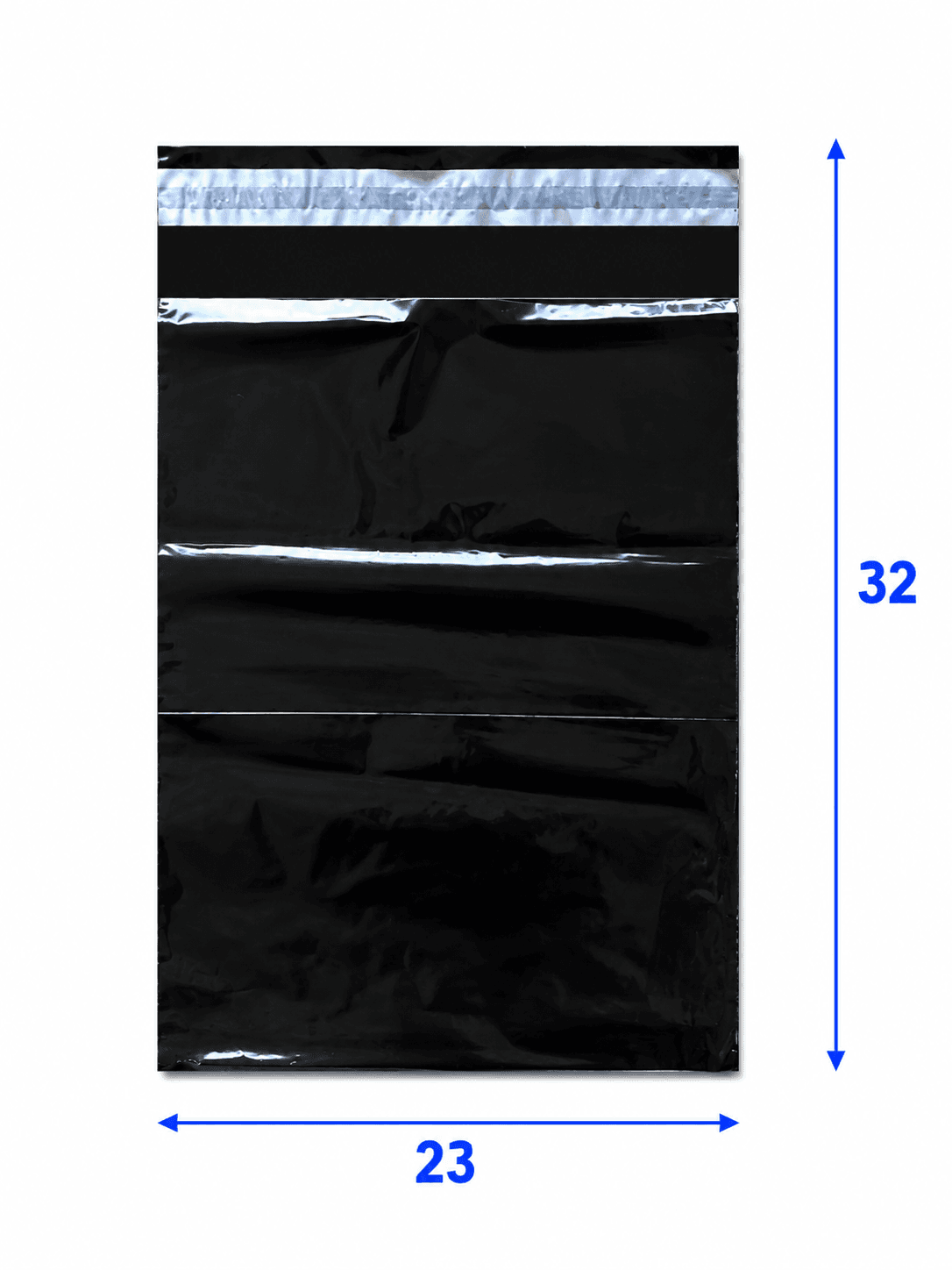 Pochette d'expedition plastique noire 23x32 cm
