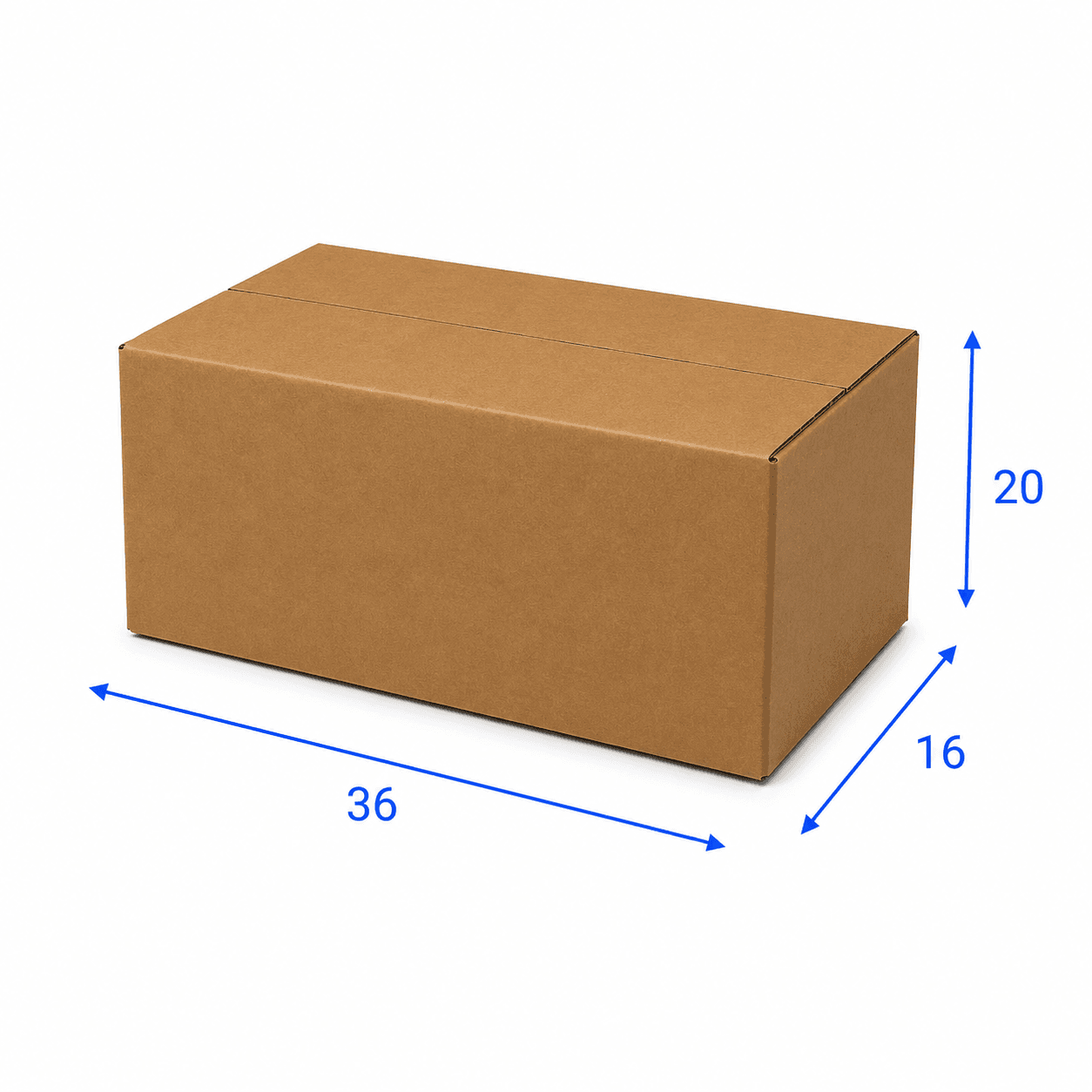 Caisse carton 36x16x20 cm
