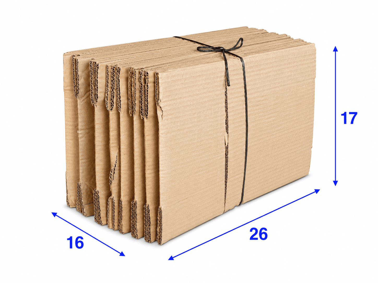 carton recyclé 26x16x17